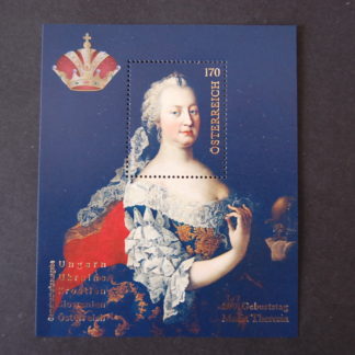 300. Geburtstag Maria Theresia - Briefmarken-Block postfrisch, Österreich 2017