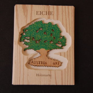 1. Eichen-Holz-Briefmarke - Briefmarke postfrisch, Österreich 2017