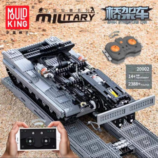 MOLD KING 20002 Ultimate Abrams Mit Brückenschicht AVLB-Fernbedienungs-Baustein-Spielzeug-Set